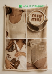 Miumiu Throw Blankets